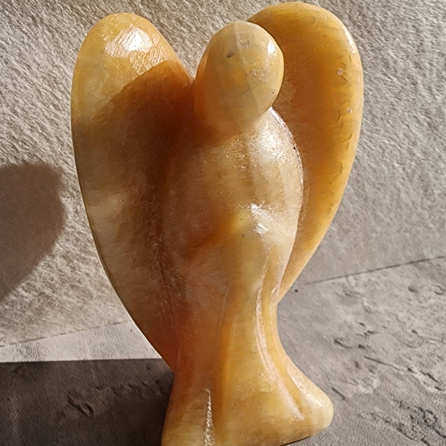 Honey Calcite | Angel - Large