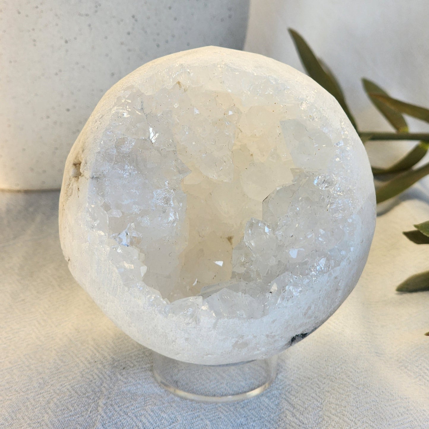 Clear Quartz | Geode Sphere - Large