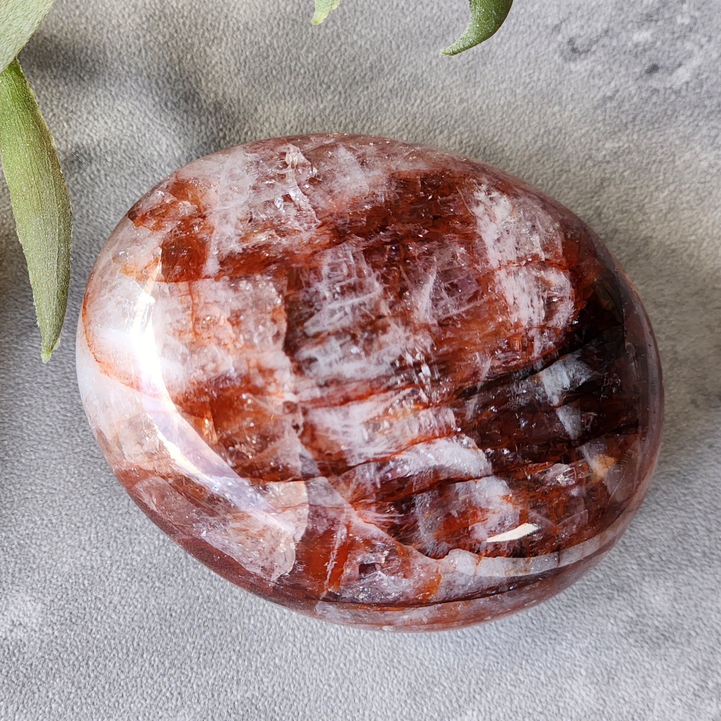 Fire Quartz | Palm Stone