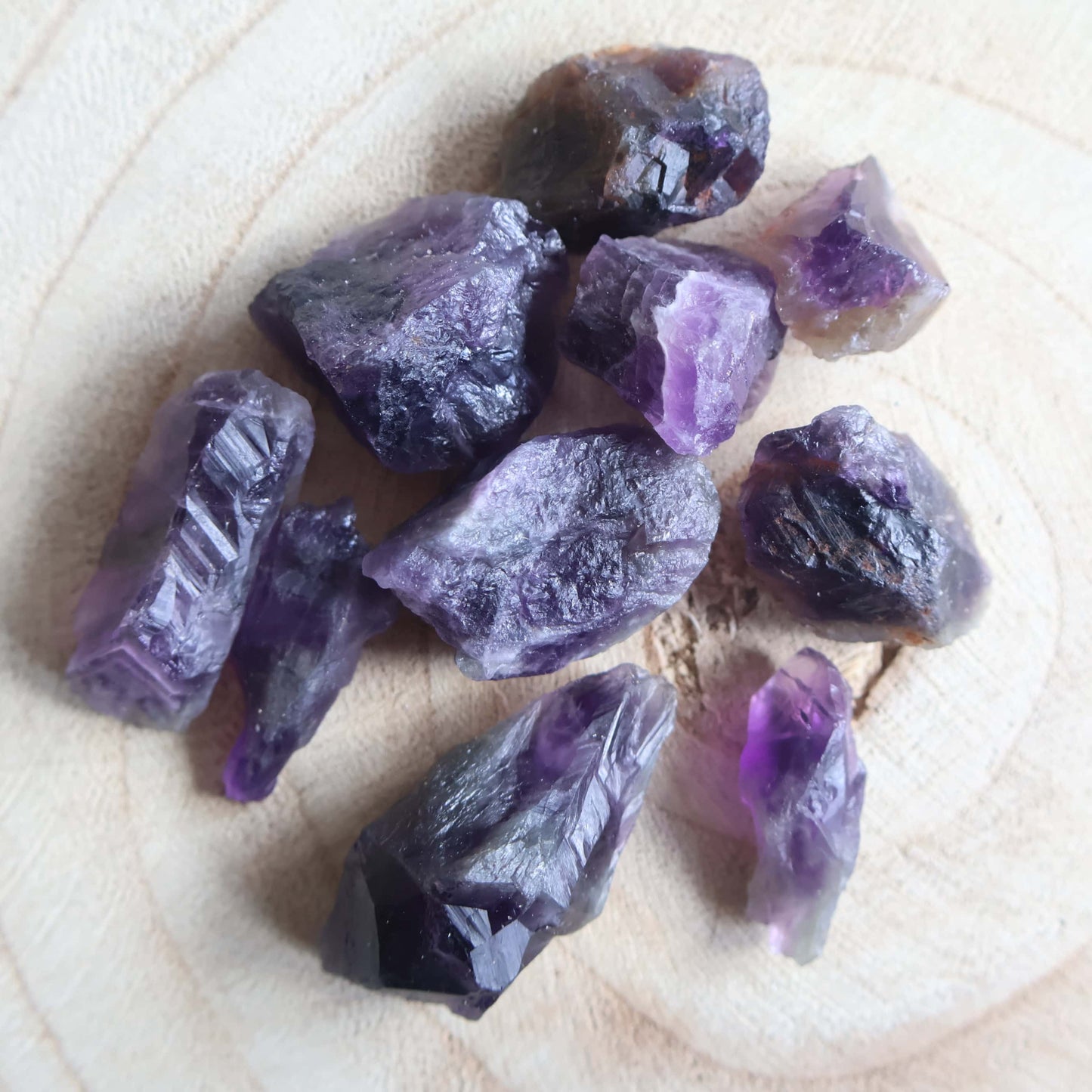 amethyst rough natural chunks 70g pack
