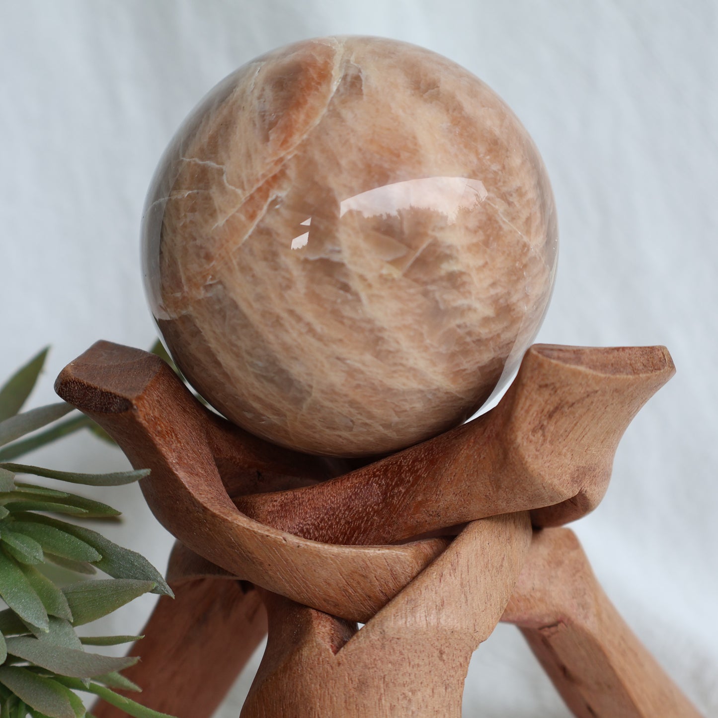 Peach Moonstone | Sphere - Large