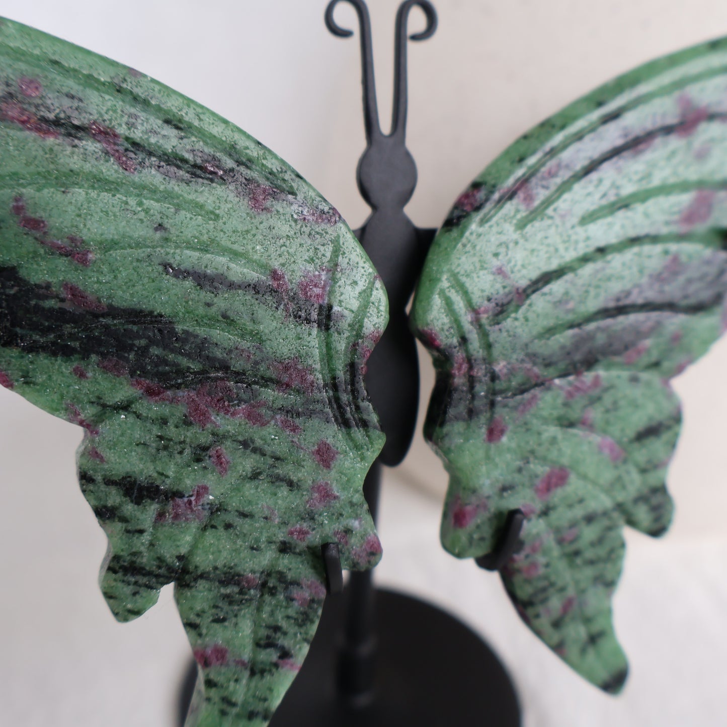 Ruby in Zoisite | Butterfly Wings on Stand