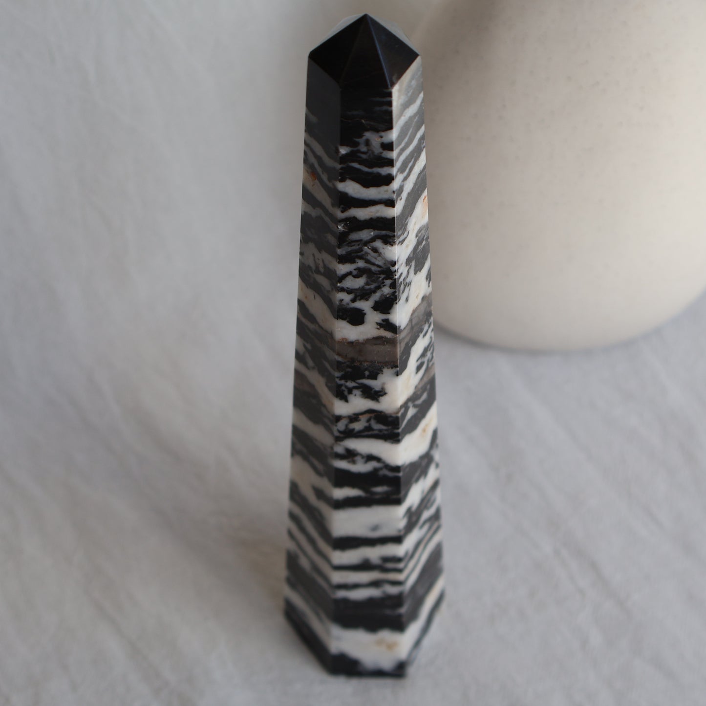 Zebra Jasper | Obelisk Tower - XXL