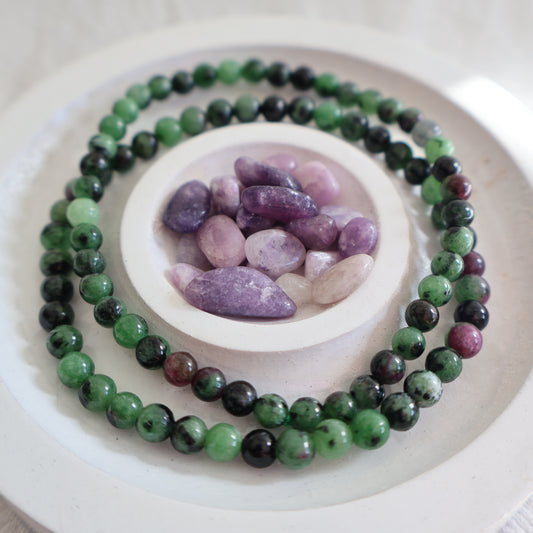 Ruby in Zoisite | 4mm Bracelet