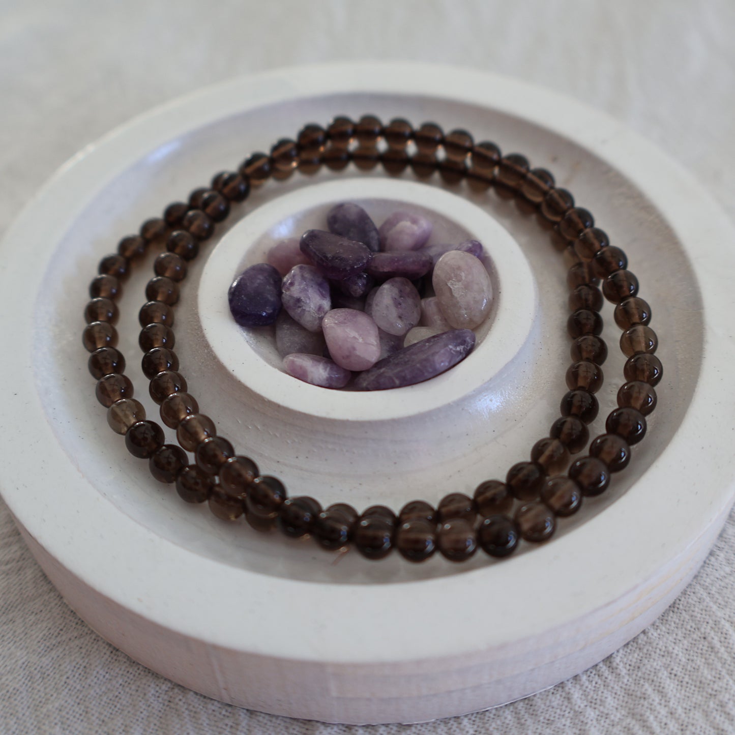 Smoky Quartz | 4mm Bracelet