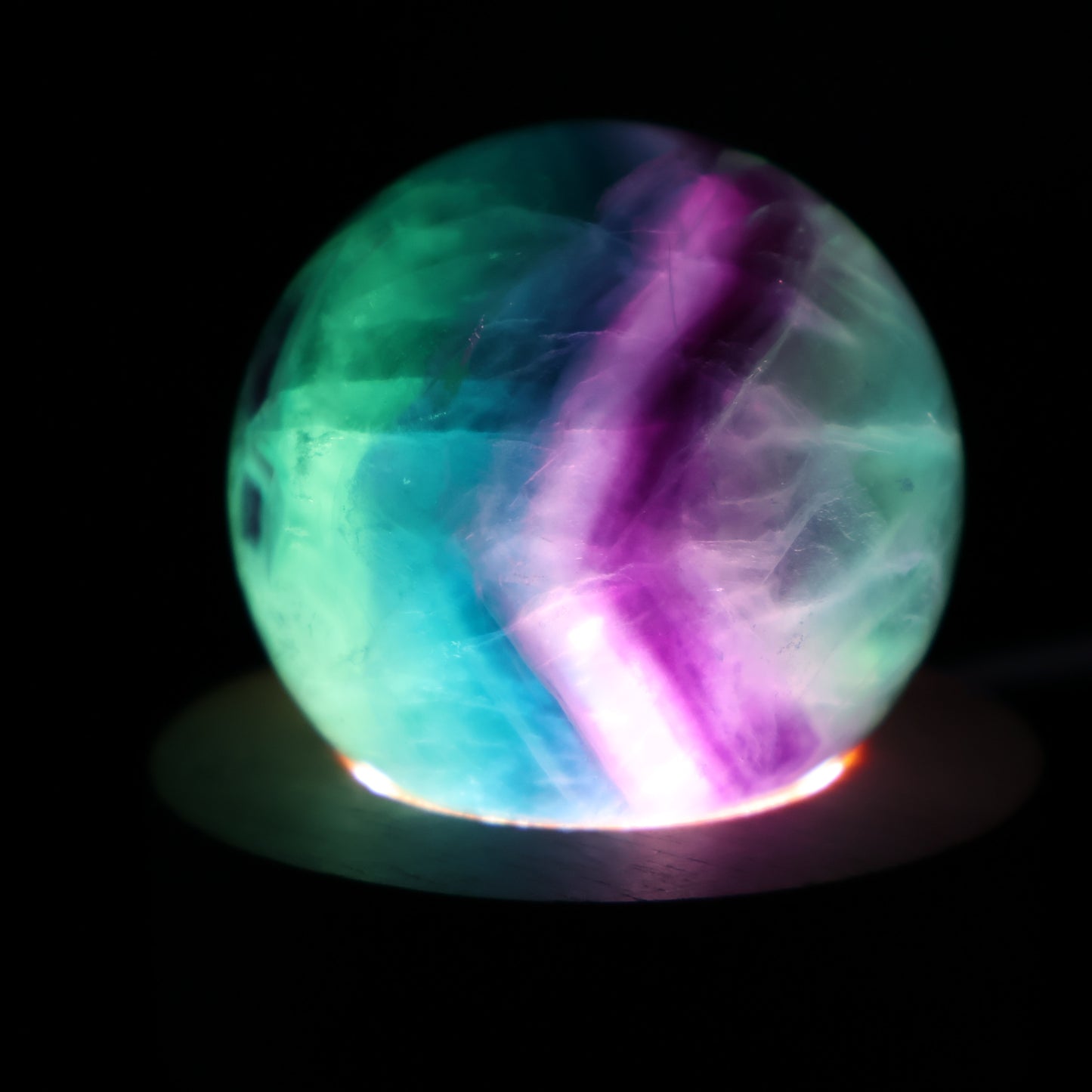 Watermelon Fluorite | Sphere (A)