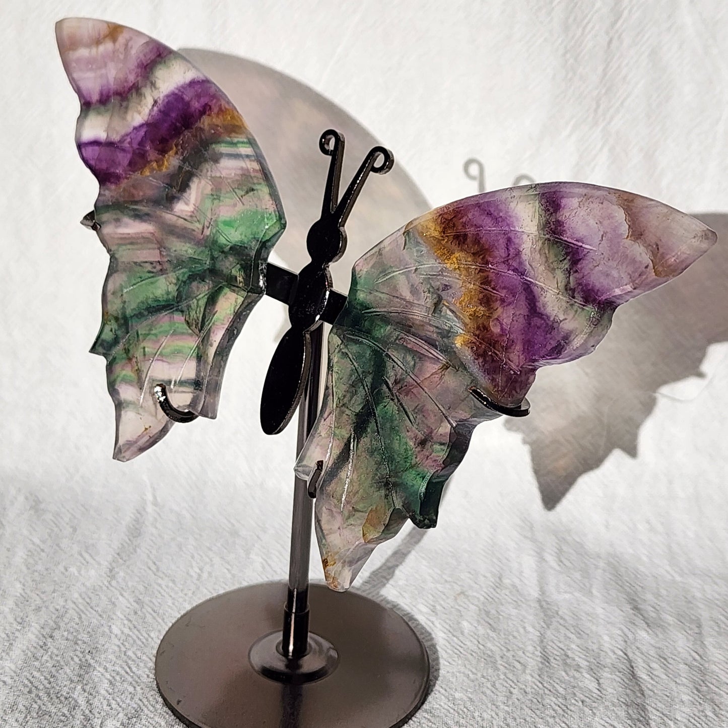 Fluorite | Butterfly Wings on Stand