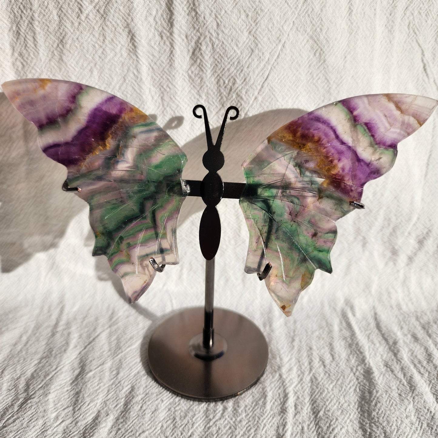 Fluorite | Butterfly Wings on Stand