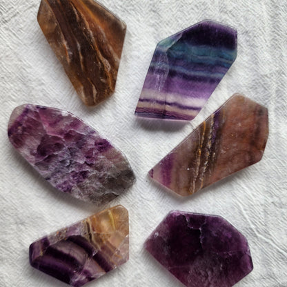 Rainbow Fluorite | Slice - Small
