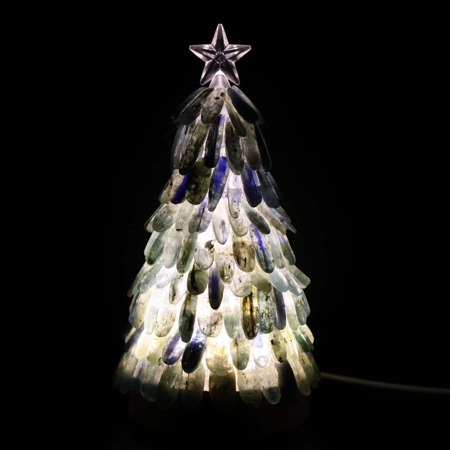 Blue Kyanite | USB Light Christmas Tree