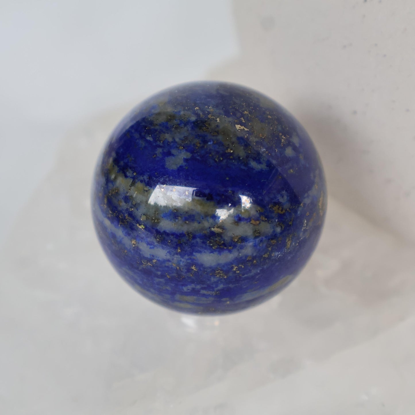 Lapis Lazuli Sphere with sparkly pyrite inclusions crystal