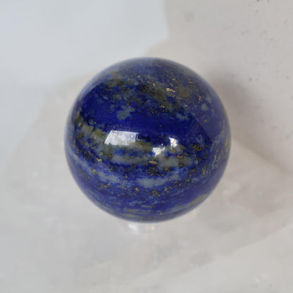 Lapis Lazuli Sphere with sparkly pyrite inclusions crystal