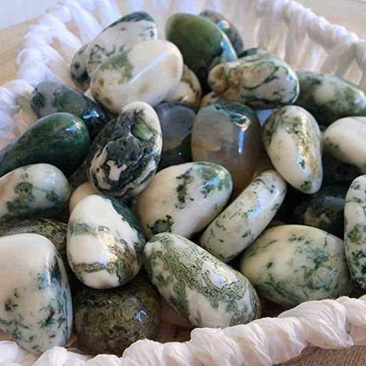 Moss Agate | Tumble - Small
