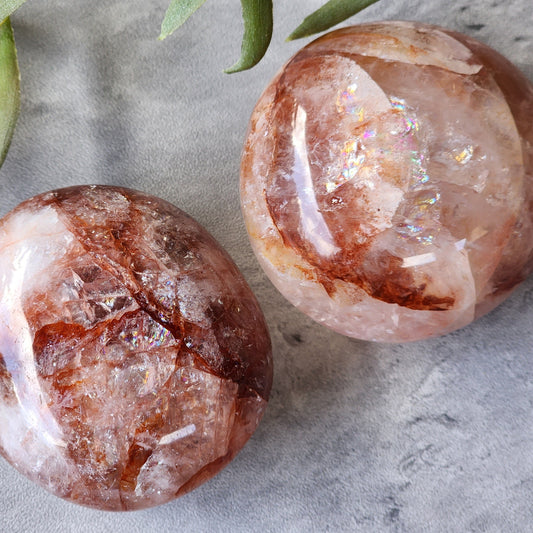 Fire Quartz | Palm Stone - Large