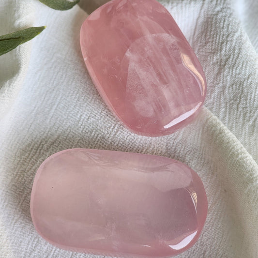 Rose Quartz | Palm Stone - Small