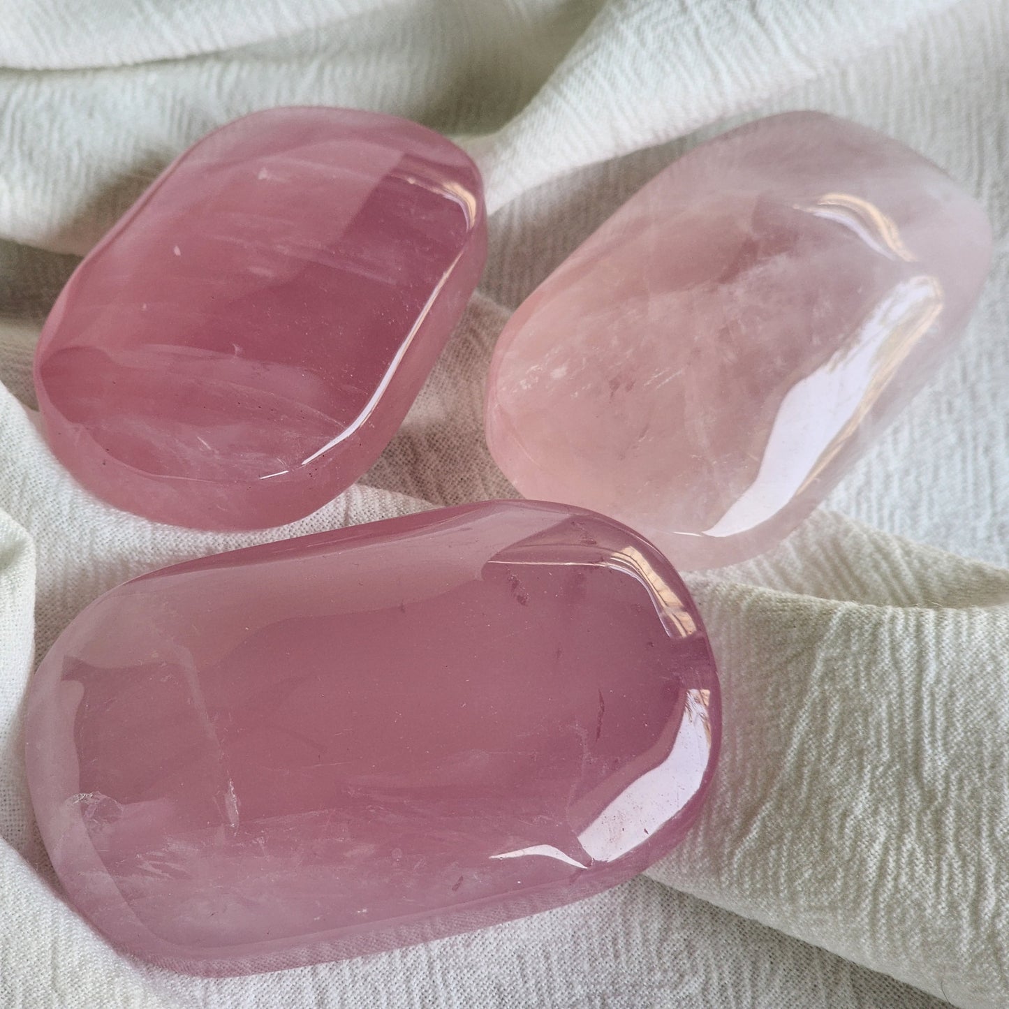 Rose Quartz | Palm Stone