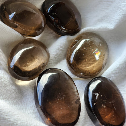 Smoky Quartz | Palm Stone - Small