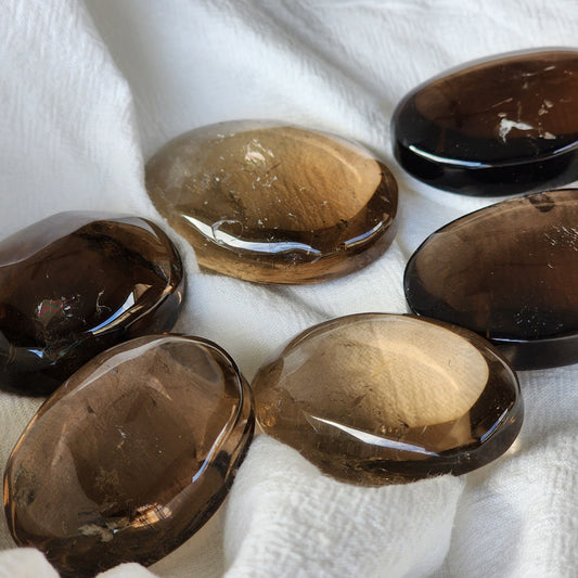 Smoky Quartz | Palm Stone - Small