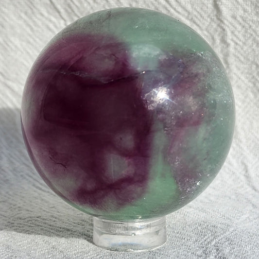 Watermelon Fluorite | Sphere (B)