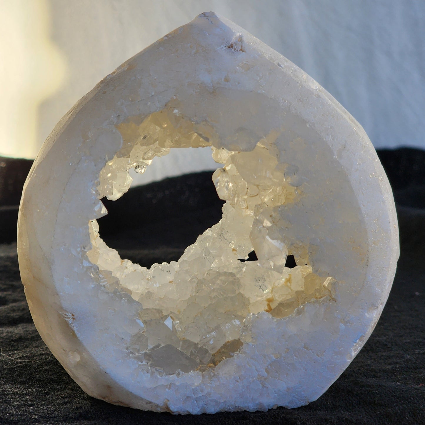 Clear Quartz | Geode Teardrop