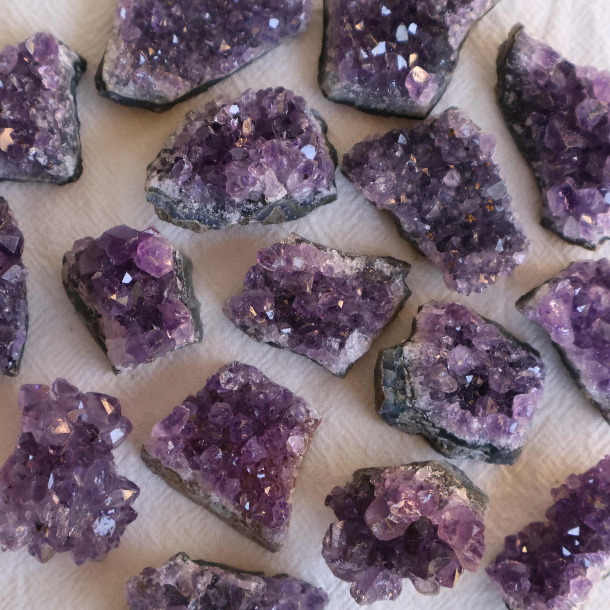 mini amethyst cluster purple crystal points natural amethyst piece