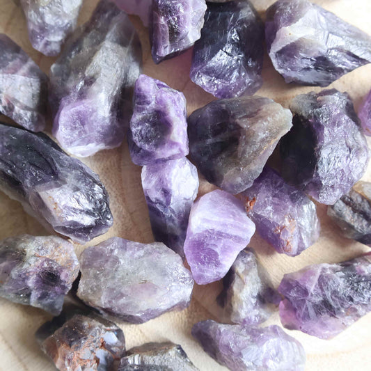 amethyst rough natural chunks 70g pack
