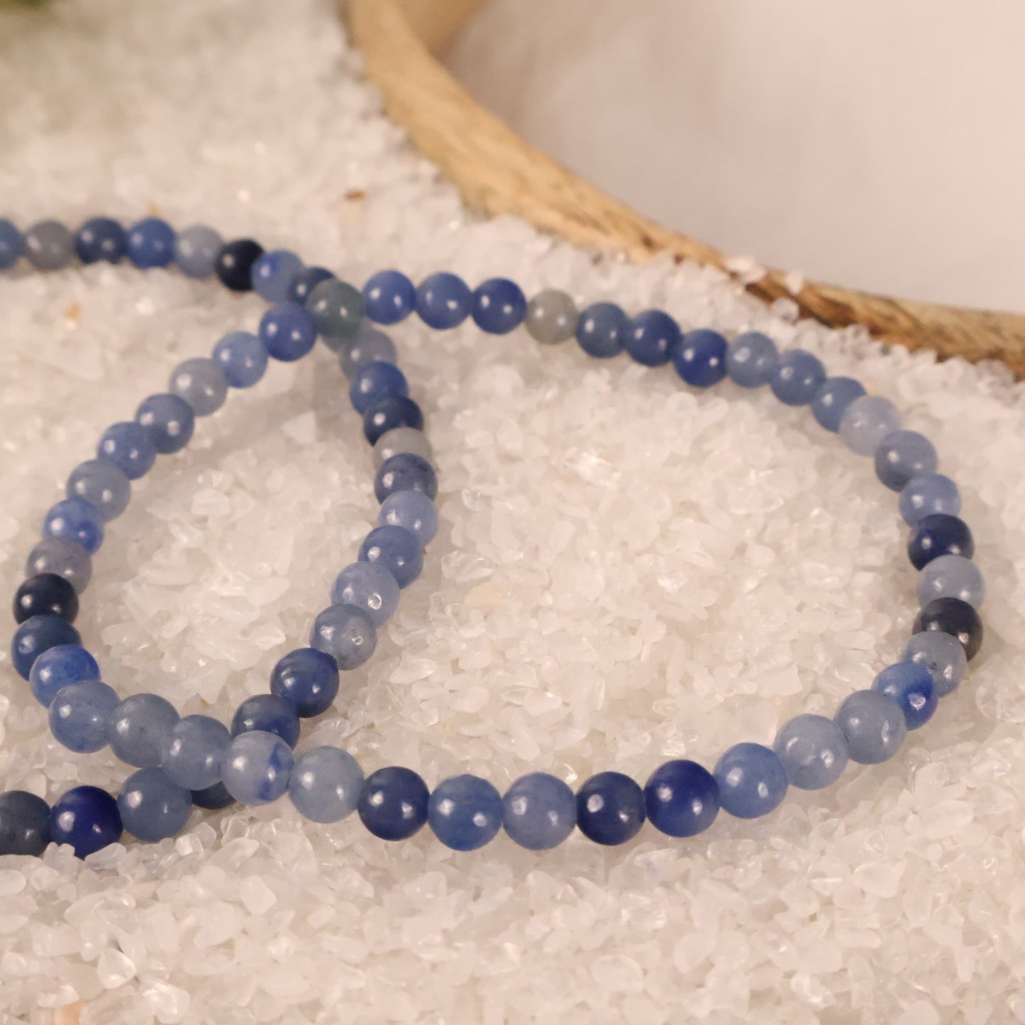 Blue Aventurine Bracelet Natural Healing Crystal 