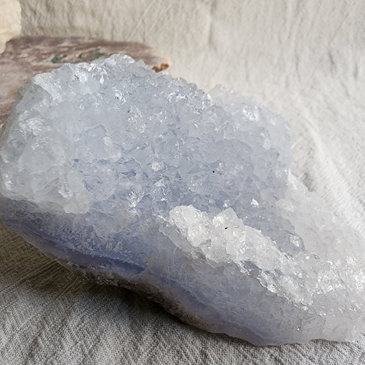 Blue Chalcedony | Rough with Cluster - 440g