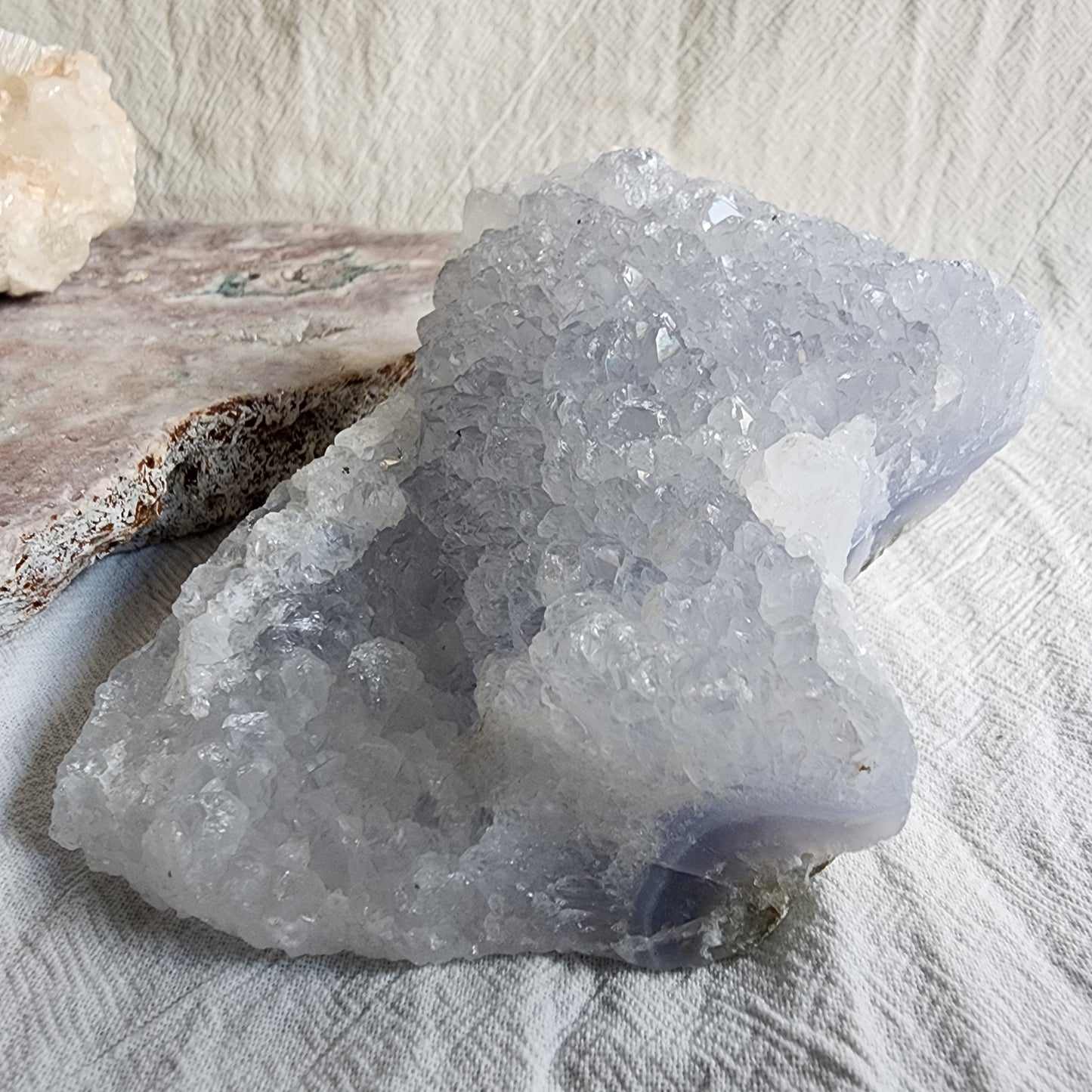 Blue Chalcedony | Rough with Cluster - 440g