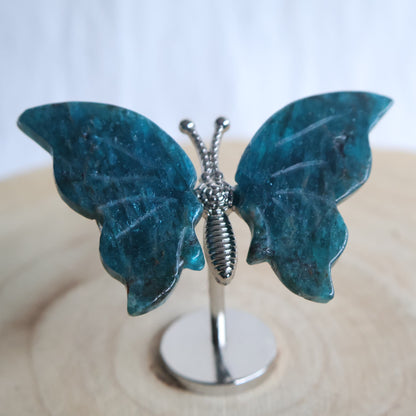 small healing crystal cute butterfly wings on stand