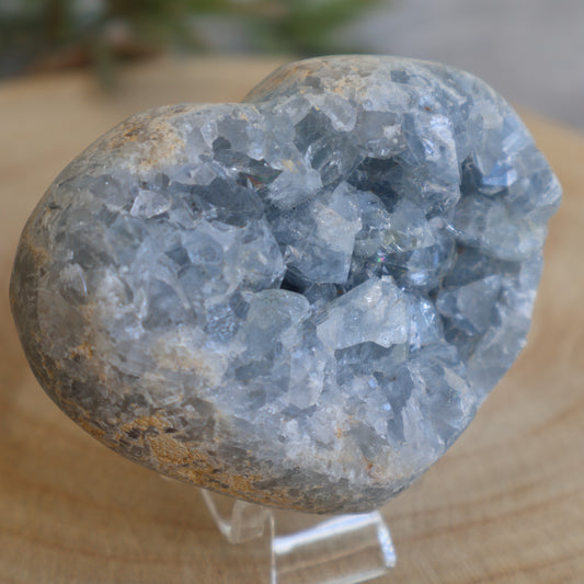 Blue Celestite | Cluster - Heart