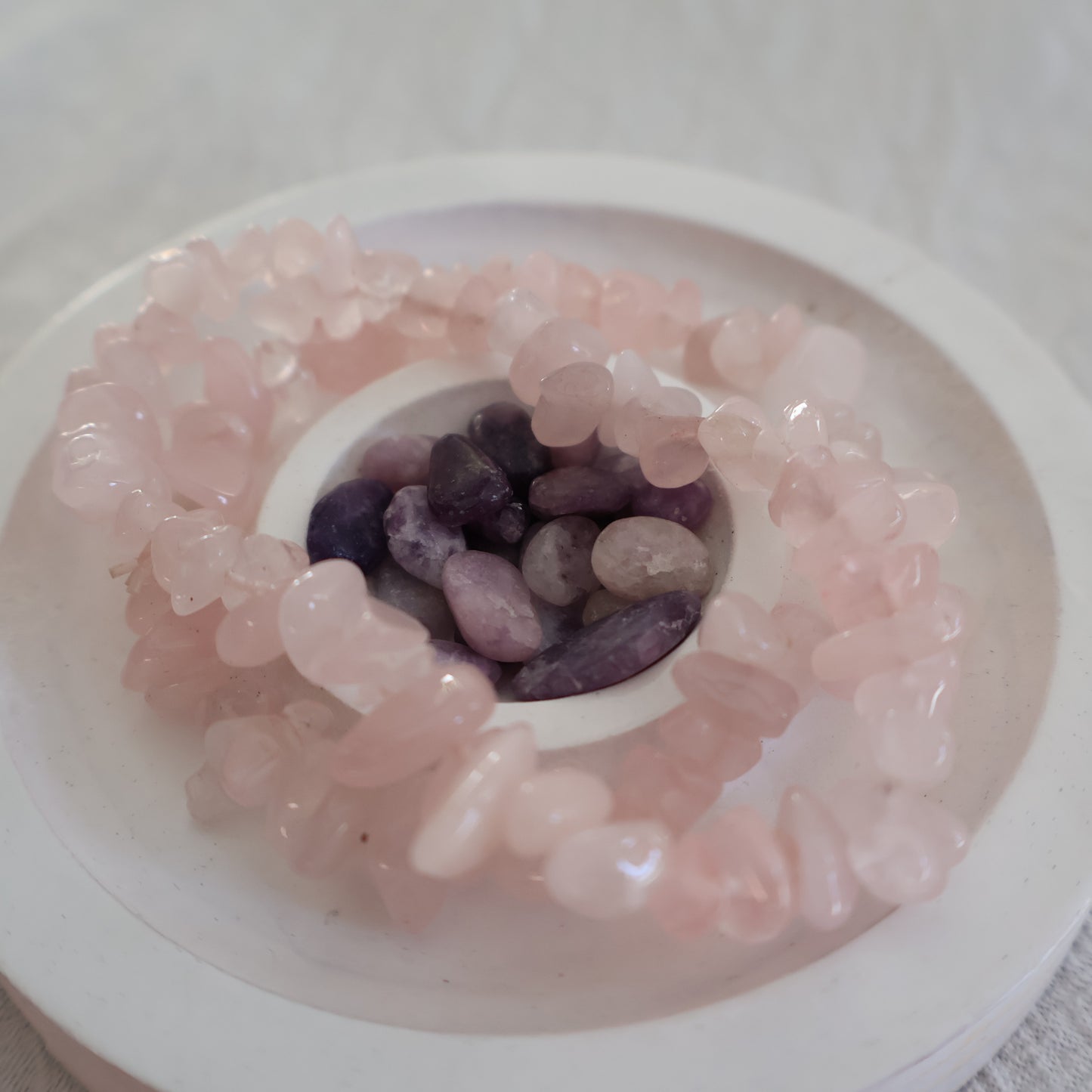 Rose Quartz | Chip Bracelet
