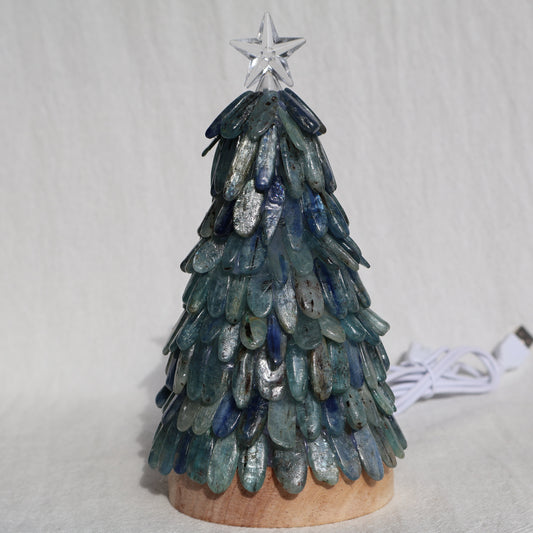 Blue Kyanite | USB Light Christmas Tree