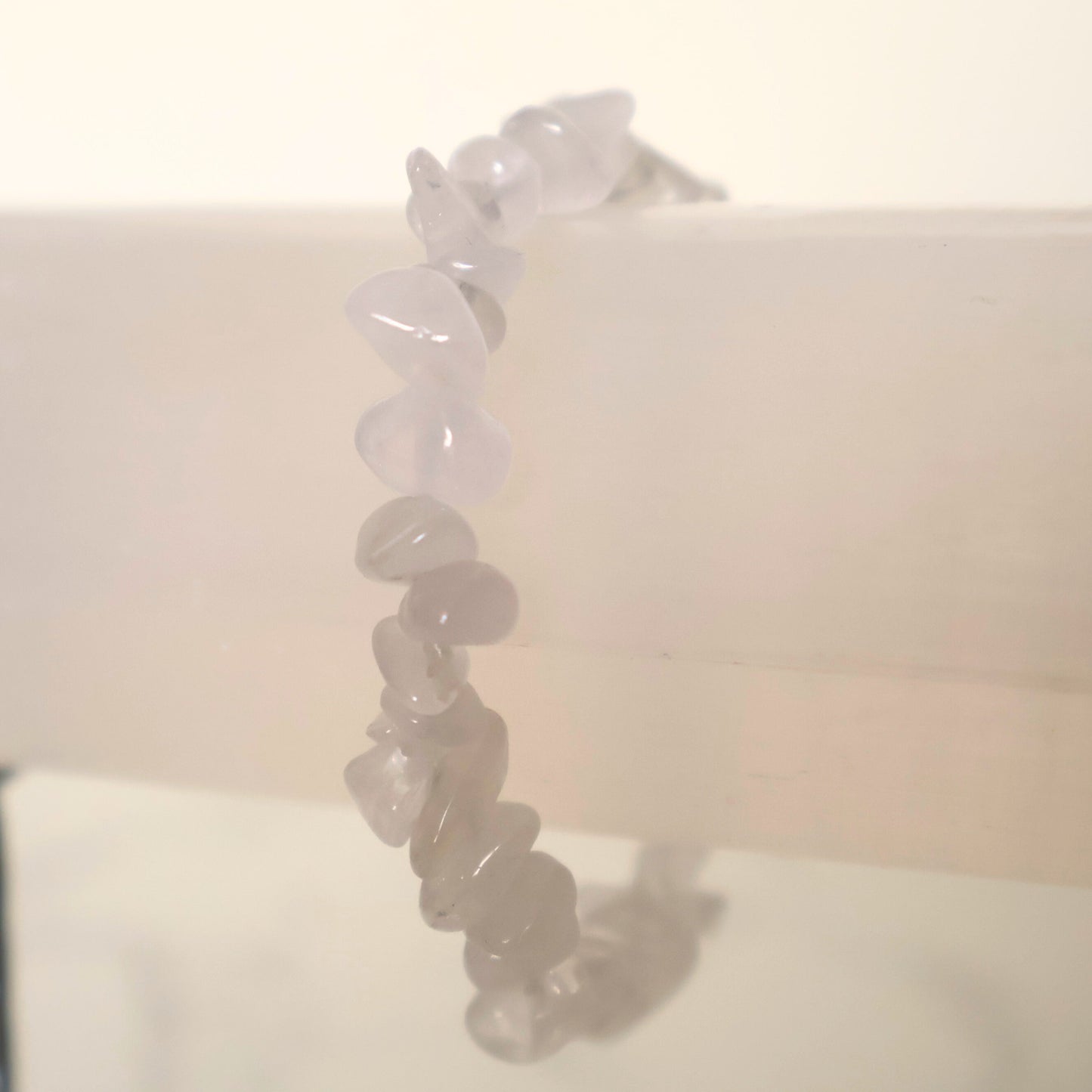 clear quartz chip bracelet natural healing crystal