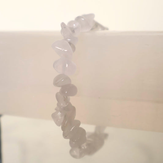 clear quartz chip bracelet natural healing crystal
