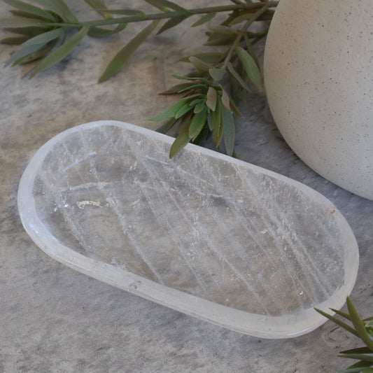 Clear Quartz | Oblong Tray