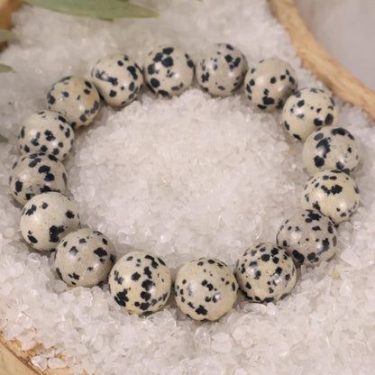 Dalmatian Jasper Bracelet Natural Healing Crystal
