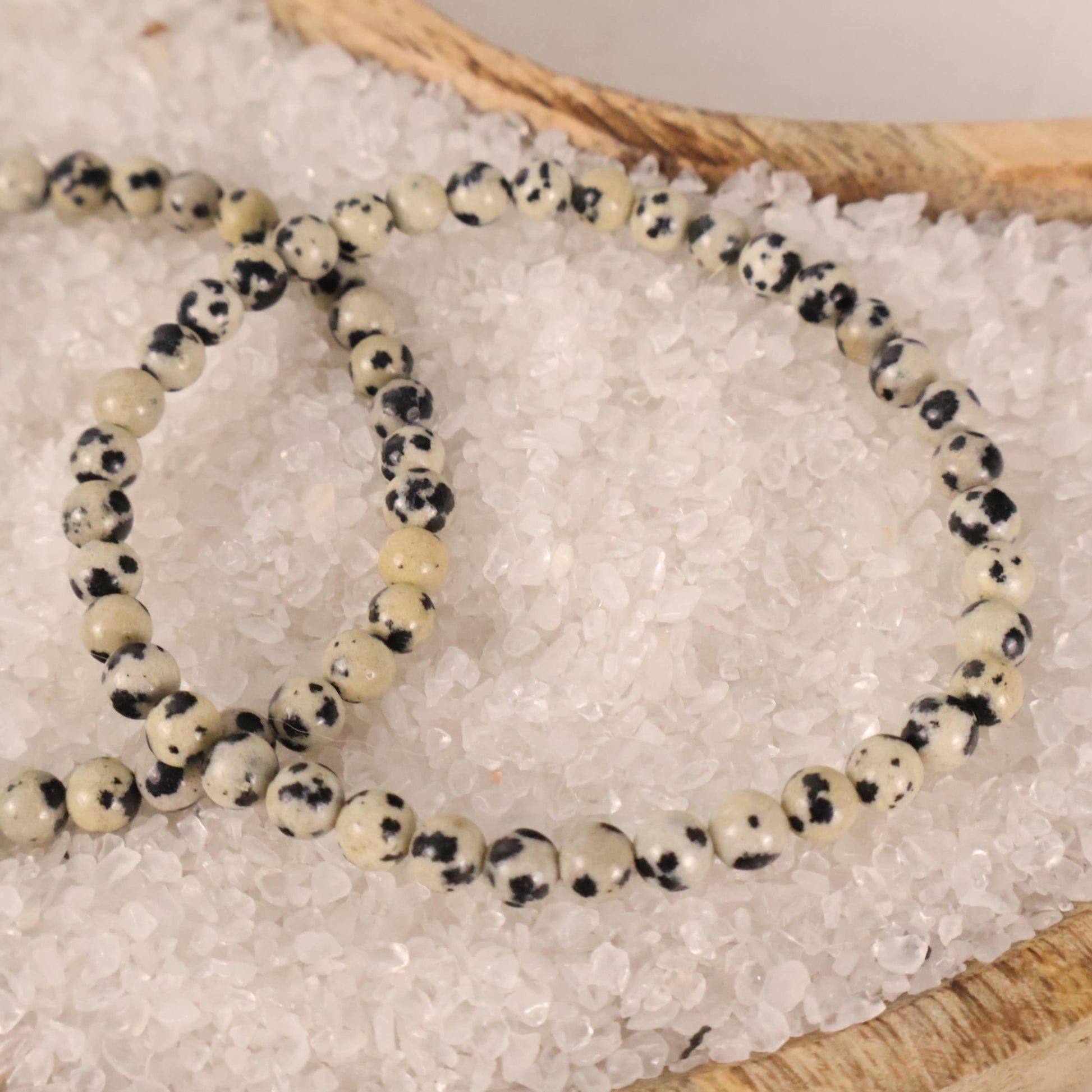 Dalmatian Jasper Healing Natural Crystal Bracelet