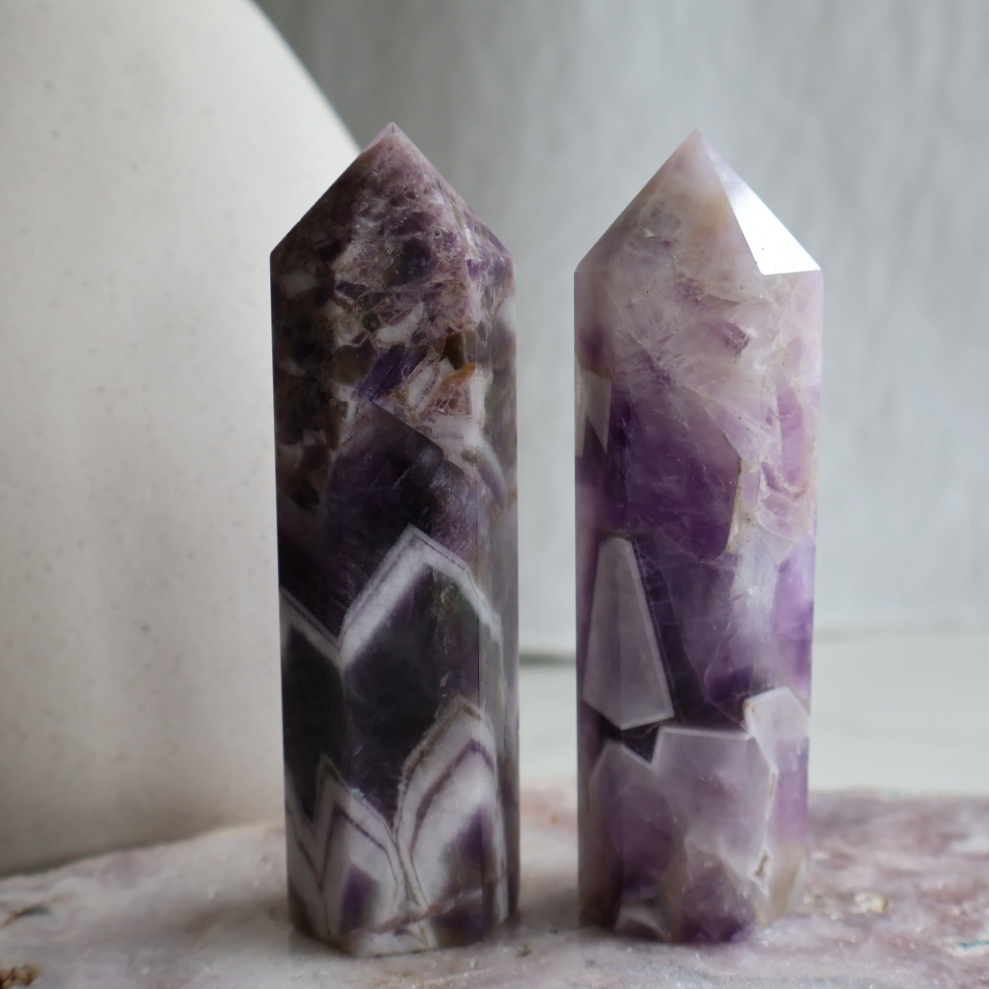 dream amethyst tower for sleep meditation and balance