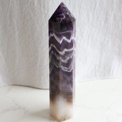 purple amethyst tower statement crystal