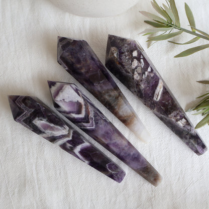 Chevron Amethyst | Wand