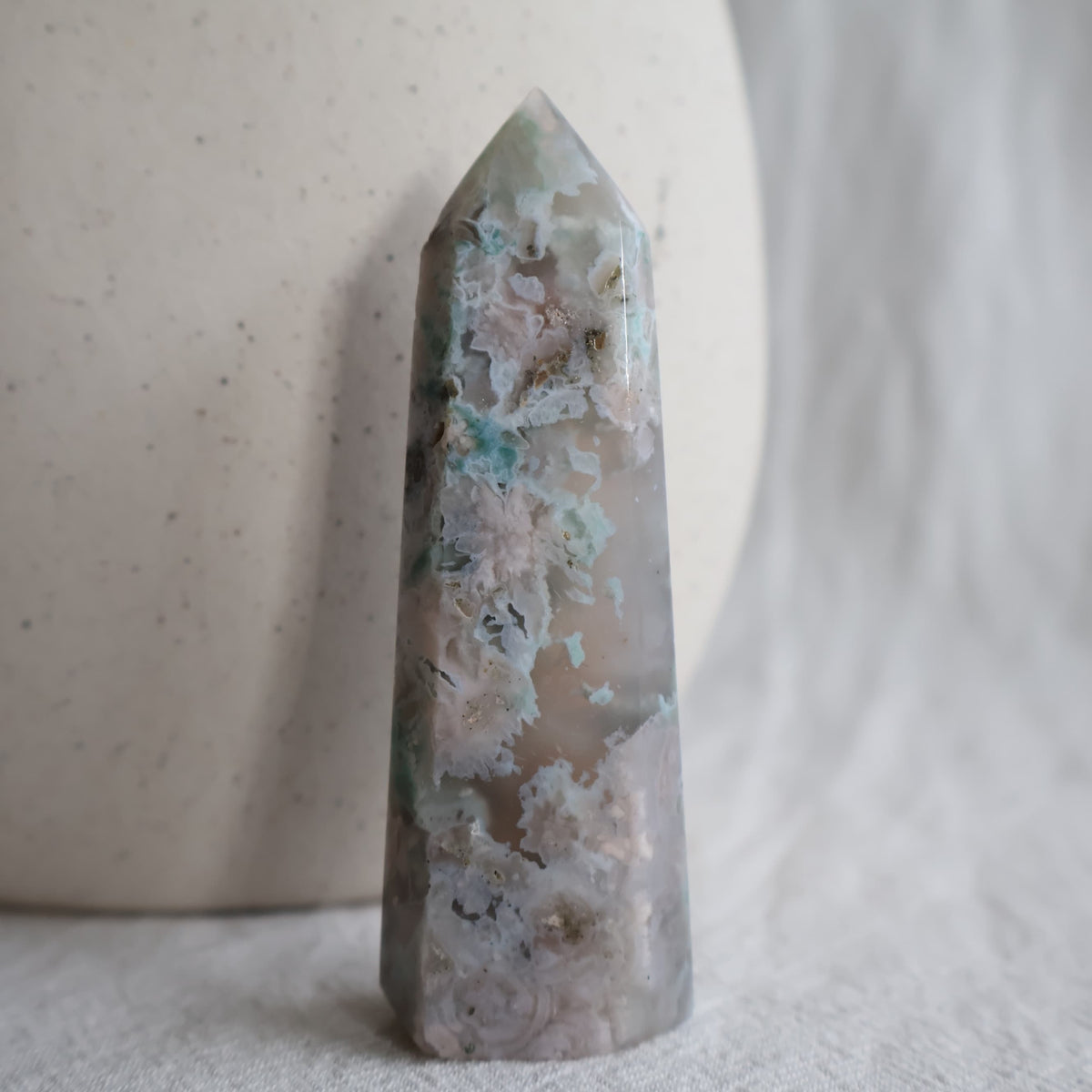 natural flower agate generator crystal