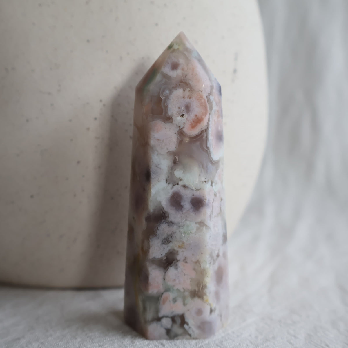 natural flower agate generator crystal