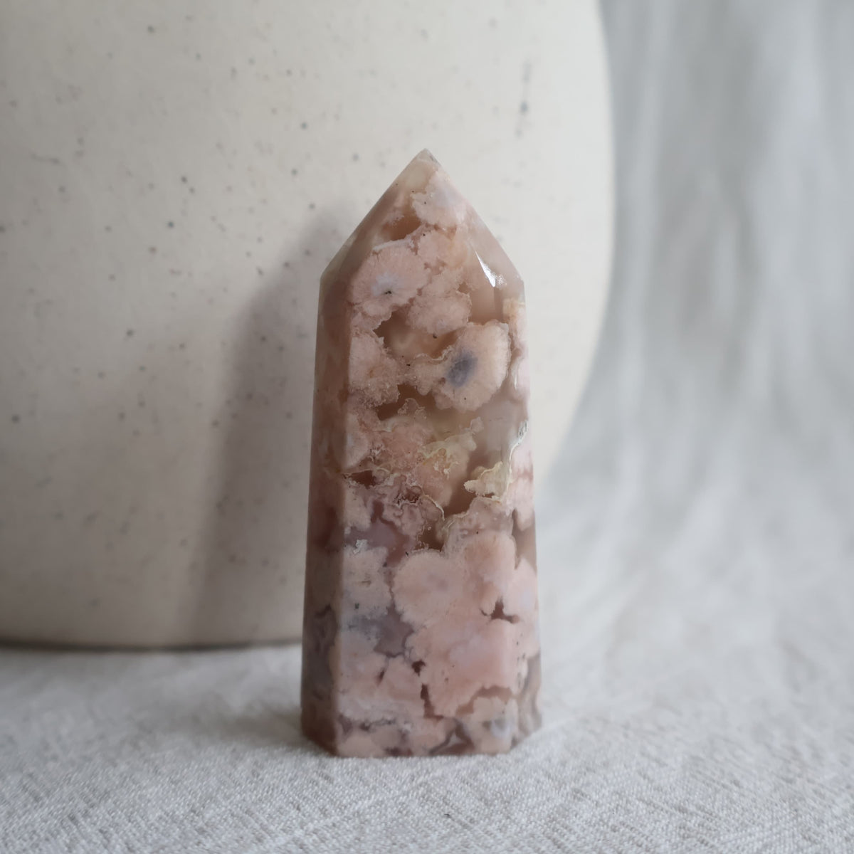 natural flower agate generator crystal