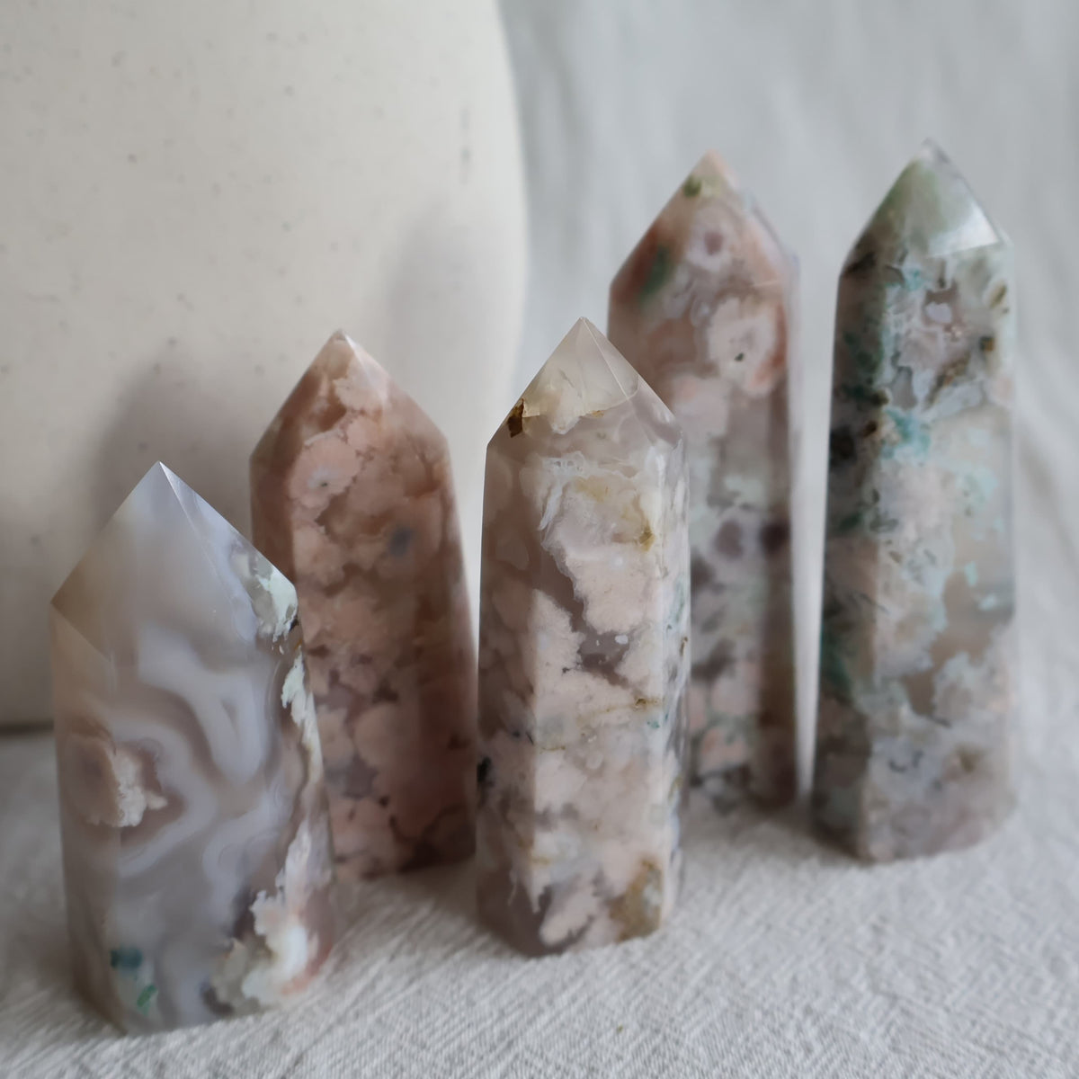 natural flower agate generator crystal