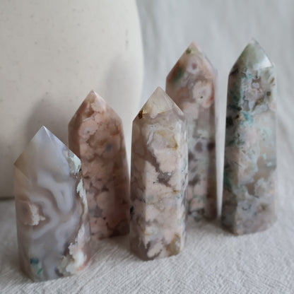 natural flower agate generator crystal