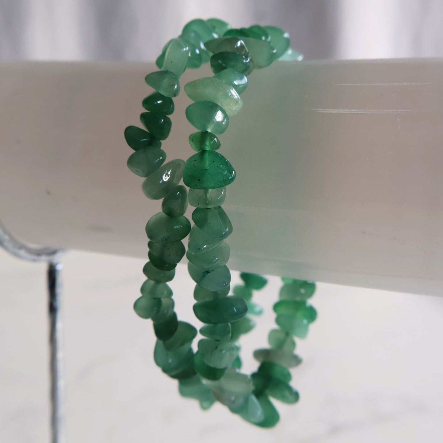 green aventurine chip crystal bracelet stretch bracelet stonewild australia