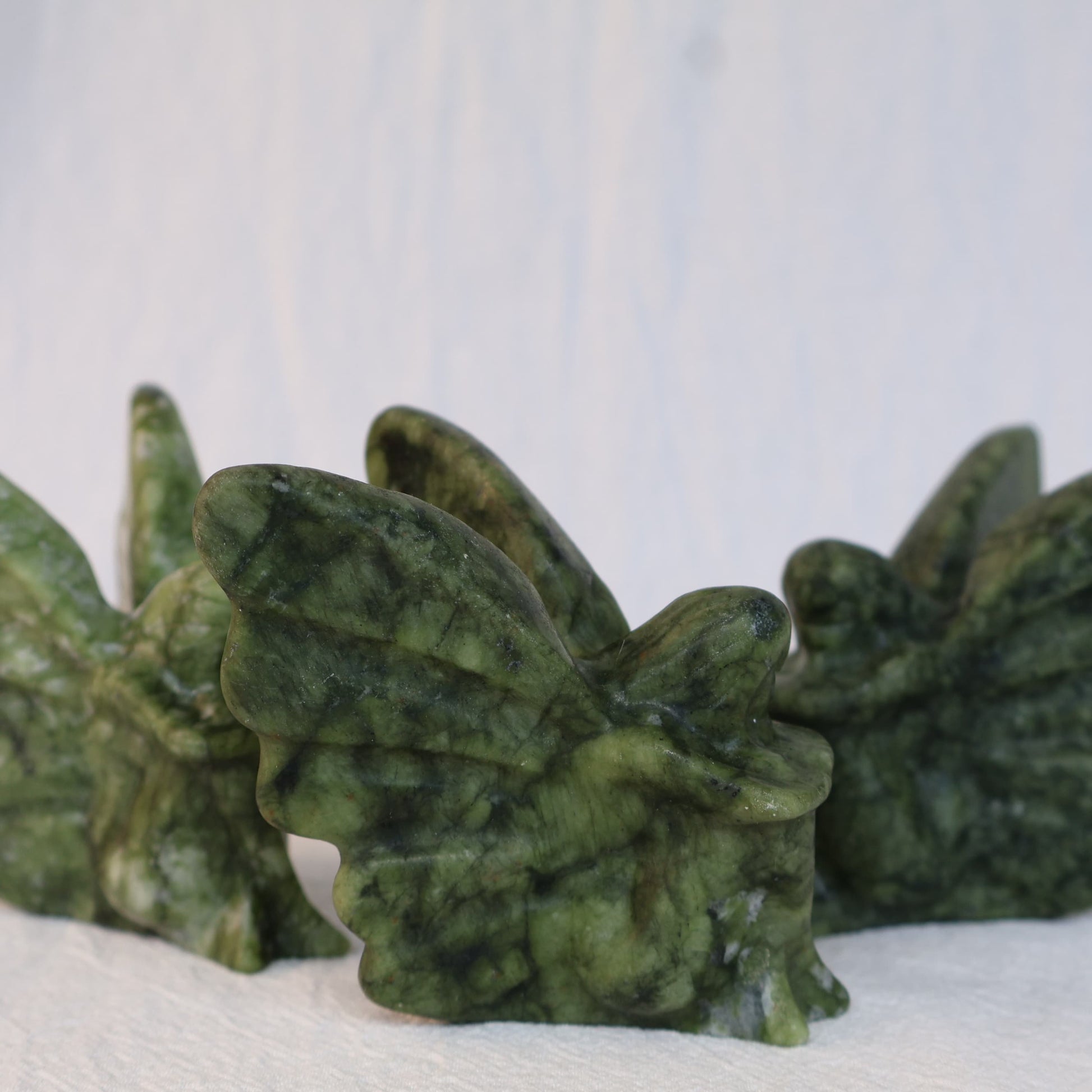 Green jade fairy carving crystal – Stonewild