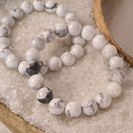 Howlite Bracelet Natural Healing Crystal 