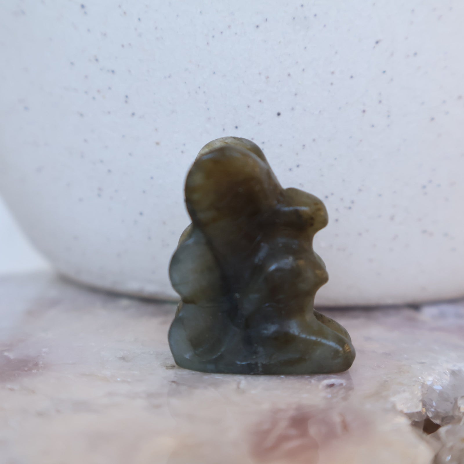labradorite mini fairy carving natural crystal